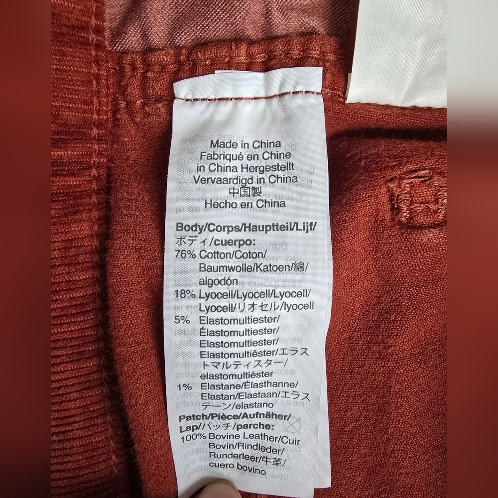 Madewell Women Rust Corduroy Pants - Picture 9 of 11